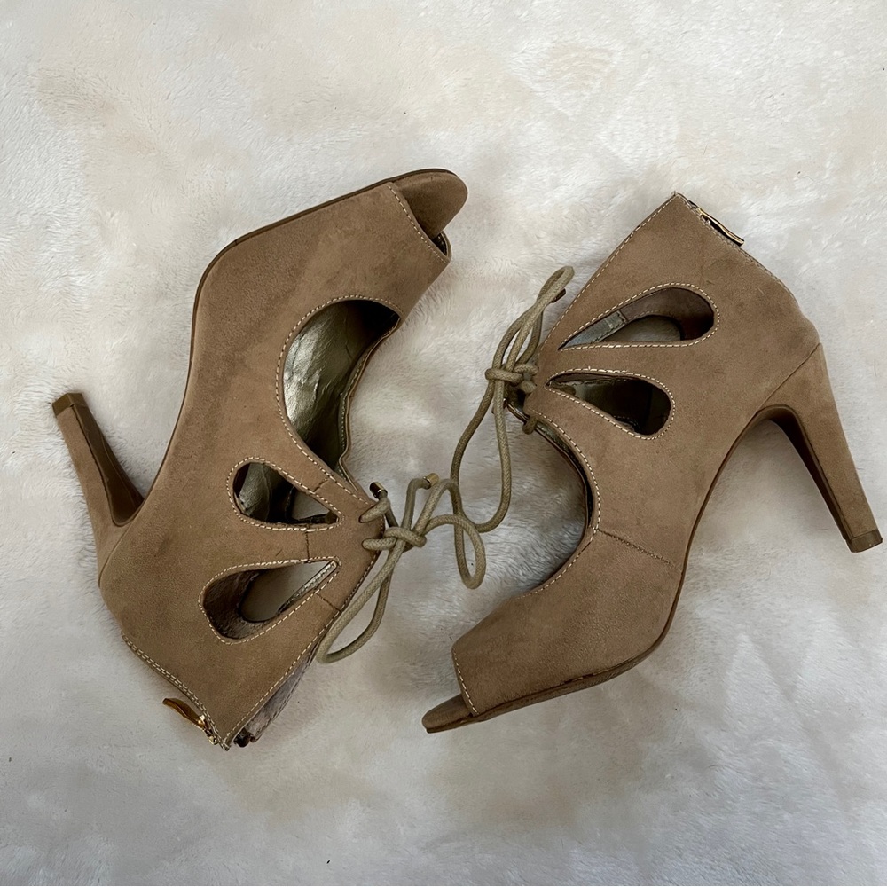 a.n.a A New Approach Taupe Heels